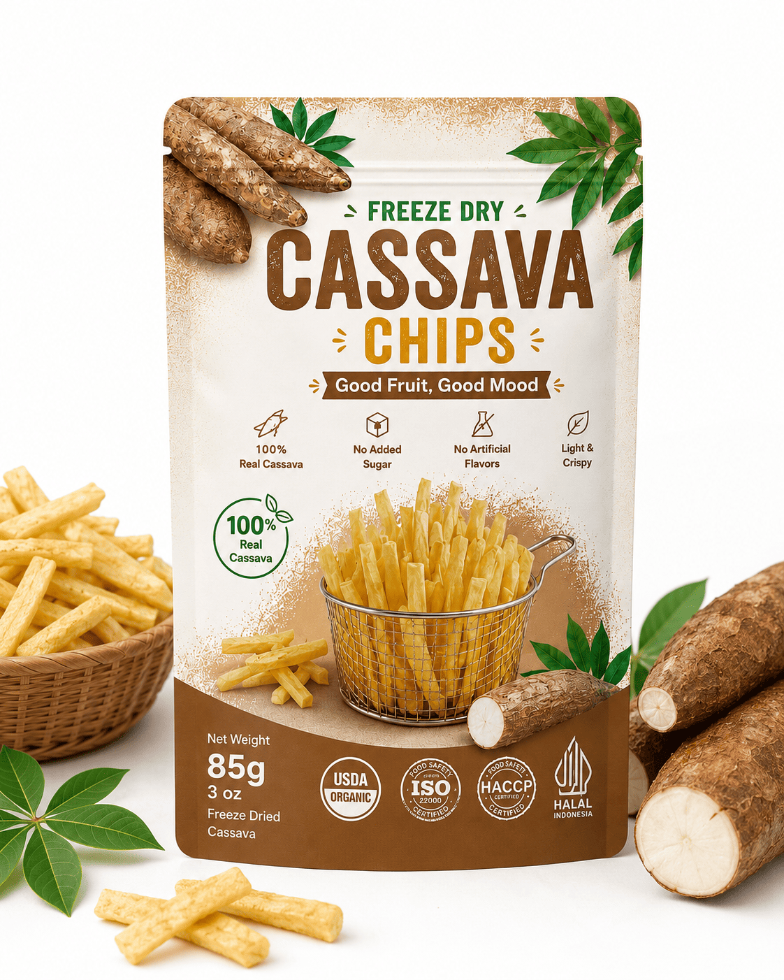 Cassava Chips Freeze Dry