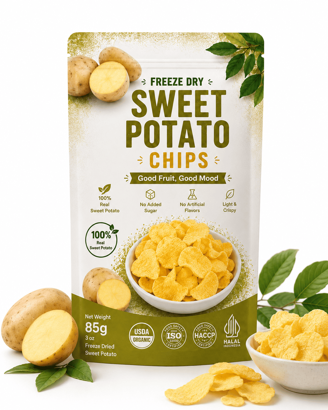 Sweet Potato Chips Freeze Dry